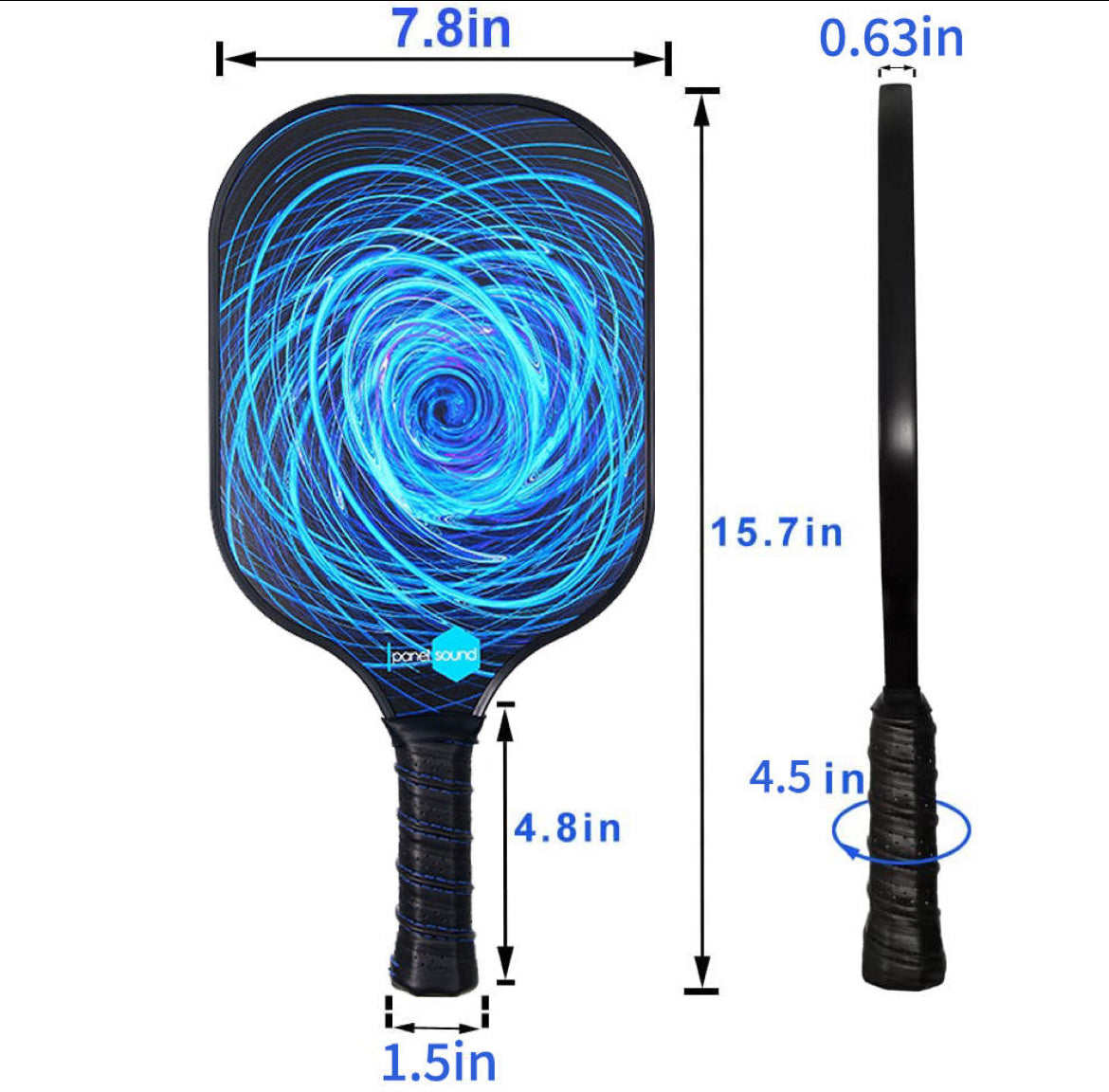 Pickleball Paddles Set of 2, USAPA Approved Carbon Fibre Pickleball Paddles.